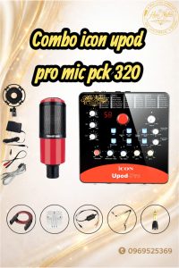 COMBO THU ÂM LIVE STREAM SOUNDCAR ICON UPOD PRO MIC PCK320