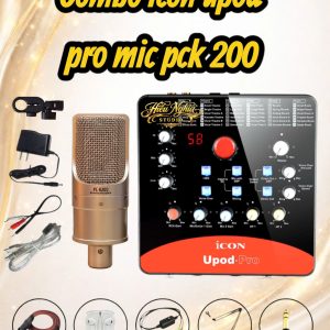 COMBO THU ÂM LIVESTREAM SOUNDCAR ICON UPOD PRO MIC PCK-200