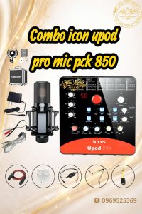 BỘ MIC THU ÂM LIVE STREAM ICON UPOD PRO MIC PCK-850