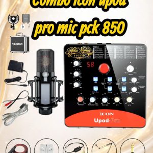 BỘ MIC THU ÂM LIVE STREAM ICON UPOD PRO MIC PCK-850