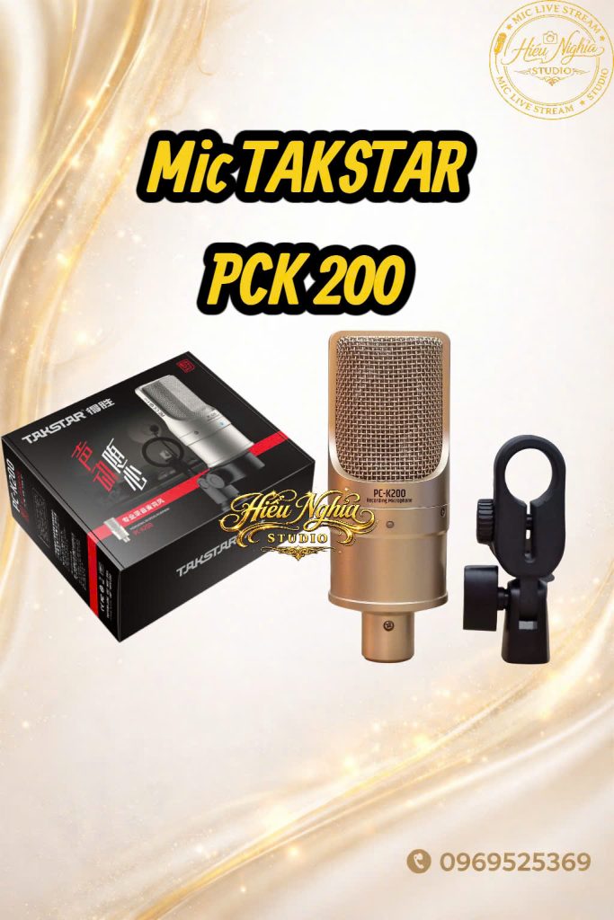 MICRO THU ÂM LIVE STREAM TAKSTAR PCK-200 GEN2