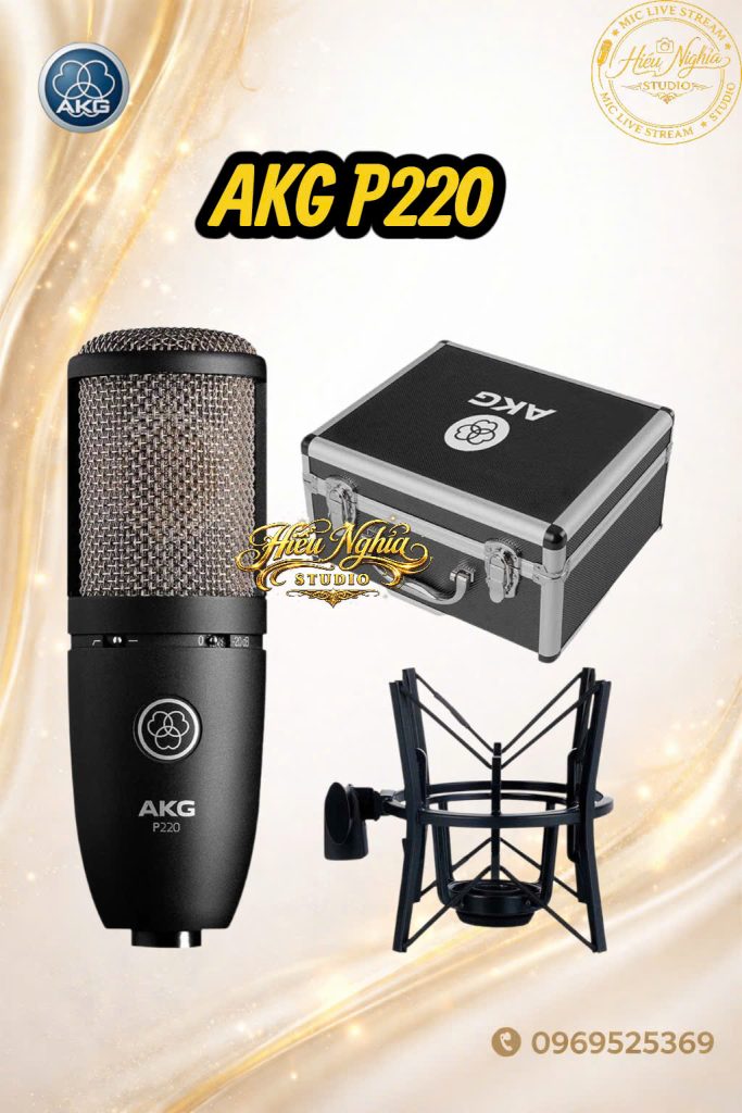 MICRO LIVESTREAM THU ÂM AKG P220 CHUYÊN NGHIỆP