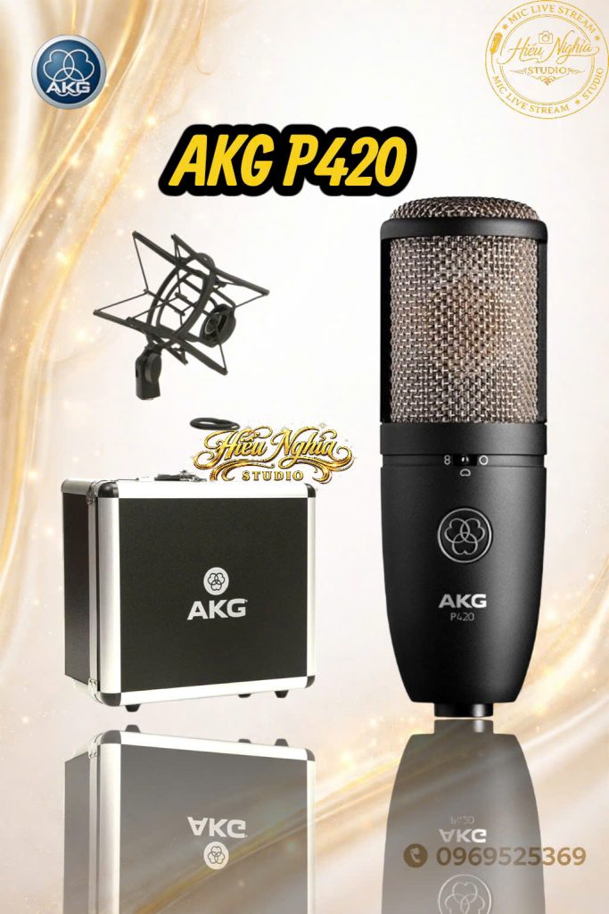 Micro LIVESTREAM thu âm AKG P420