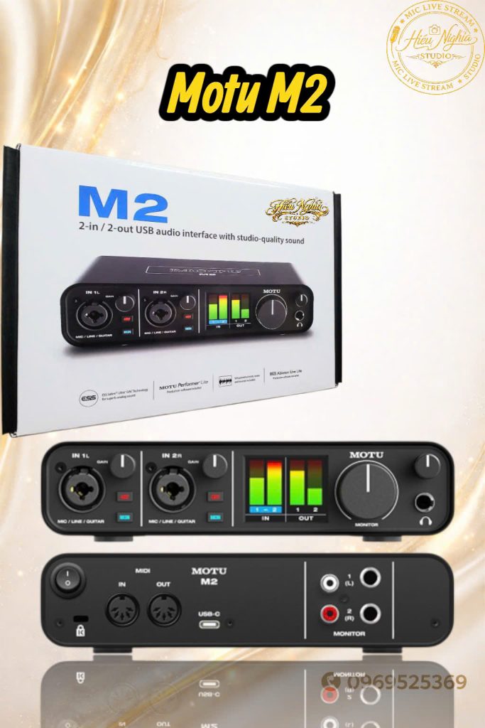 Soundcard Motu M2 USB-C Audio Interface