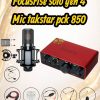 COMBO THU ÂM LIVESTREAM SOUNDCAR FOCUSRISE SOLO GEN 4 MIC TAKSTAR PCK-850