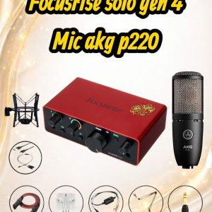 COMBO THU ÂM LIVESTREAM FOCUSRISE SOLO GEN 4 MIC AKG P220