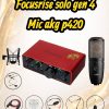 COMBO THU ÂM LIVESTREAM SOUNDCAR FOCUSRISE SOLO GEN 4 MIC AKG P420