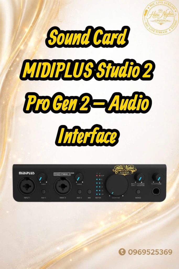SoundCard MIDIPLUS Studio 2 Pro Gen 2 – Audio Interface